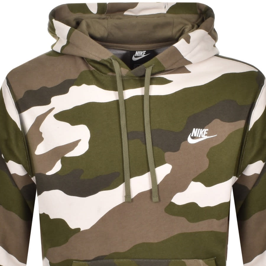 Alternative Image for ProductNike Camouflage Club Hoodie Green2